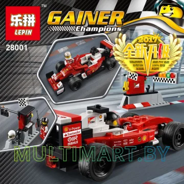 Конструктор Lepin 28001 Scuderia Ferrari SF16-H (198 деталей) картинка 8